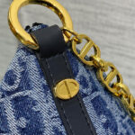 Christian Dior Diorstar Hobo Bag with Chain Blue